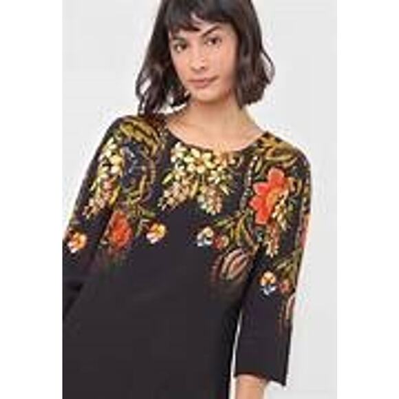 Desigual x Monsier Christian Lacroix Dresses & Skirts - DESIGUAL NWT $159 Butterflower Printed 3/4 Sleeve Dress Size L (US M)